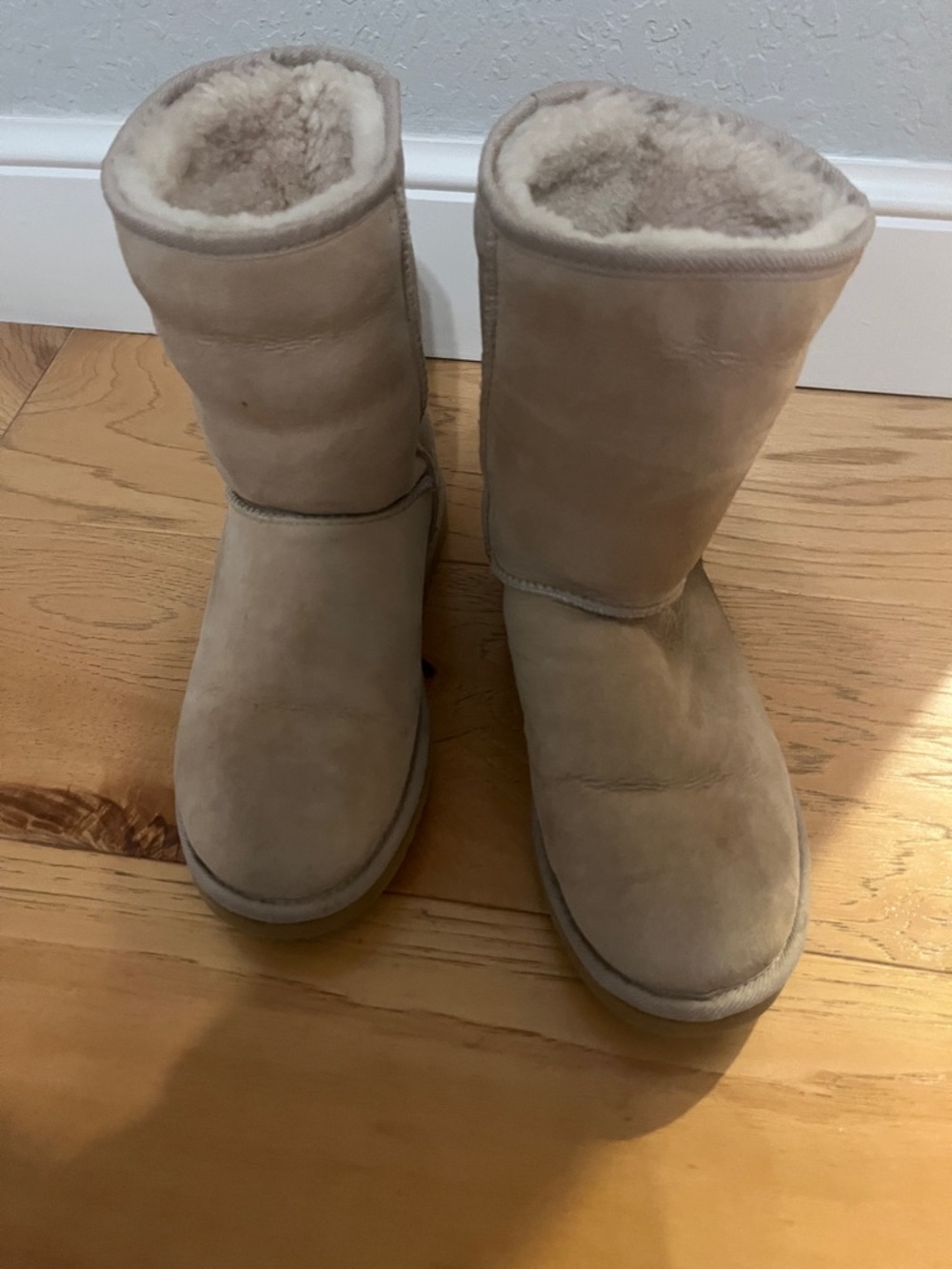 UGG Tall Classic Shearling Boots in Light Tan